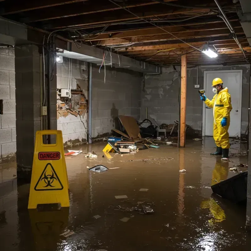 Flooded Basement Electrical Hazard in Ontario, NY Property